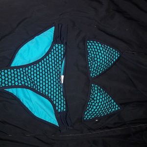 OP black and blue bikini set